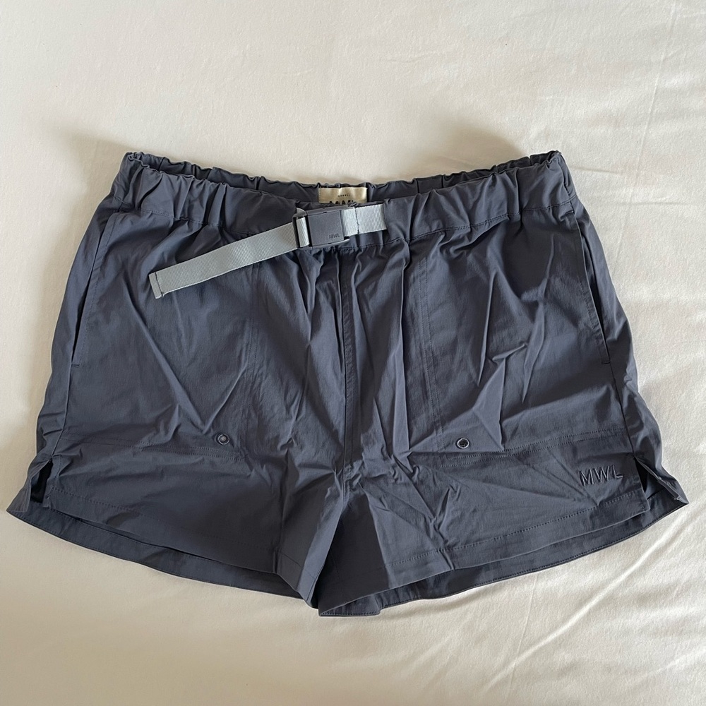 Madewell Charcoal Belted Cargo Shorts